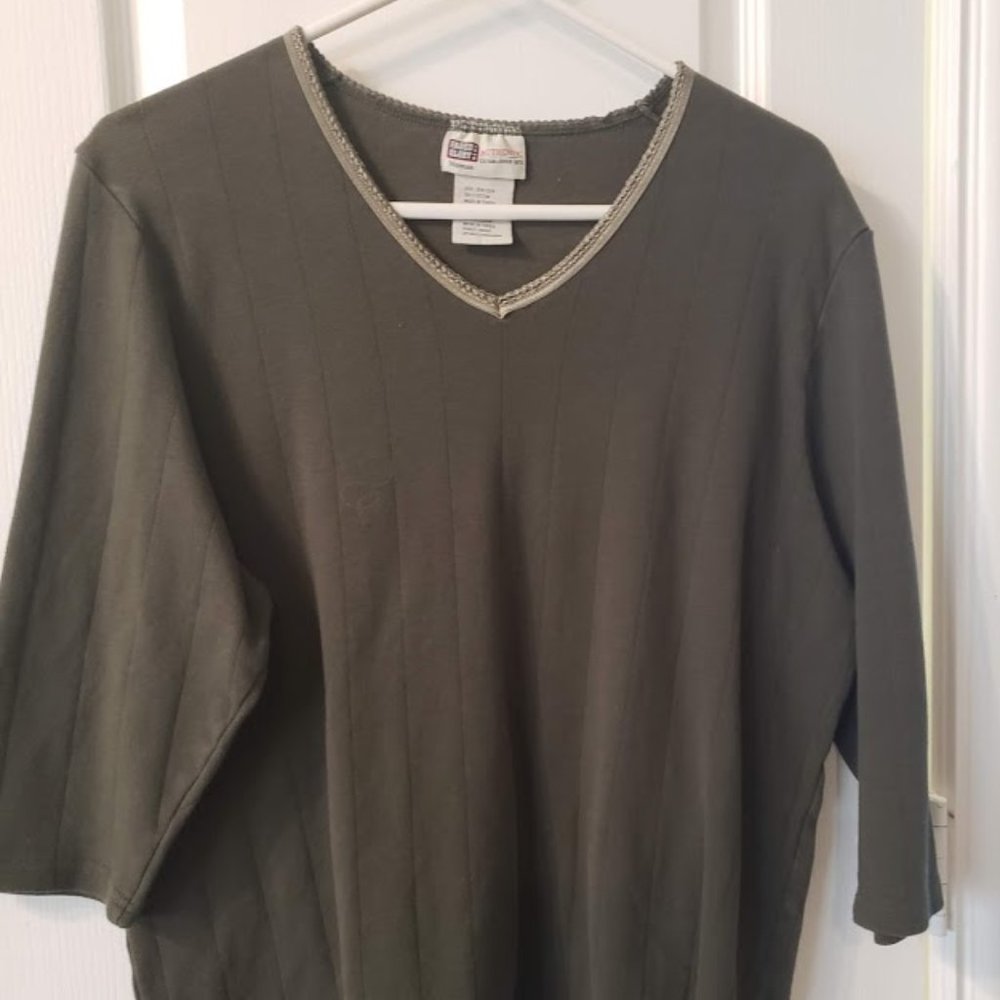 Faded Glory Olive Green Top